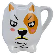 Caneca Divertida Porcelana Cachorro Bravo Presente