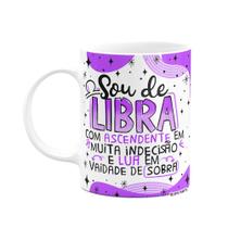 Caneca Divertida Signos - Sou de Libra - 325ml branca