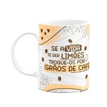 Caneca Divertida - Troque os limões por grãos de café! - JPS INFO
