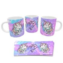 Caneca Divertida Unicórnio Sonhos Presente Geek