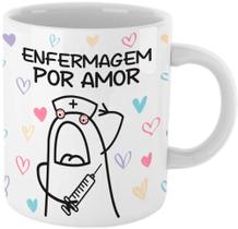 Caneca do Flork de enfermagem por amor - Cria Seu Estilo