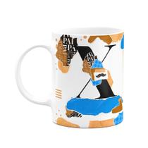 Caneca do Pai - Inicial do nome letra X - Bg-blue Caneca do Pai - Inicial do nome letra X - Bg-blue