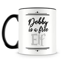 Caneca Dobby Personalizada de Porcelana com Alça Preta