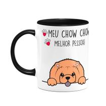 Caneca Dog - Meu Chow chow, melhor pessoa! B-black Caneca Dog - Meu Chow chow, melhor pessoa! B-black