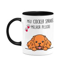 Caneca Dog - Meu Cocker spaniel, melhor pessoa! B-black Caneca Dog - Meu Cocker spaniel, melhor pessoa! B-black