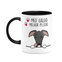 Caneca Dog - Meu Galgo, melhor pessoa! B-black - M2