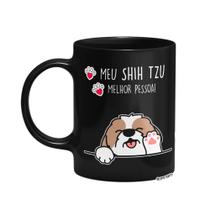 Caneca Dog - Meu Shih tzu, melhor pessoa! - Preta