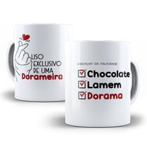 Caneca Dorama Dorameira Porcelana Personalizada Modelo 5 Caneca Dorama Dorameira Porcelana Personalizada Modelo 5