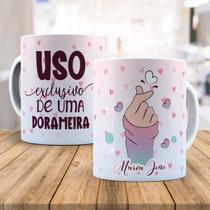 Caneca Dorama Personalizada - Porcelana 325 ML - Dorameira Caneca Dorama Personalizada - Porcelana 325 ML - Dorameira