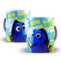 Caneca Dory Procurando Dory Com Café Sem Café Porcelana