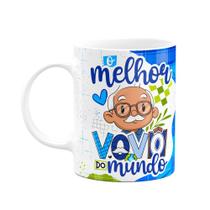 Caneca dos Avós Cartoon - O melhor vovô do mundo - M7 Caneca dos Avós Cartoon - O melhor vovô do mundo - M7