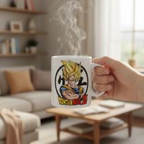 Caneca Dragon Ball Goku, Vegeta, Jiren, Hit, Gohan E Bardock Branco Goku Caneca Dragon Ball Goku, Vegeta, Jiren, Hit, Gohan E Bardock Branco Goku