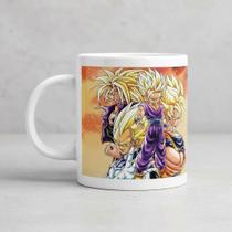 Caneca Dragon Ball Goku, Vegeta, Jiren, Hit, Gohan E Bardock Branco Super Saiyajin Caneca Dragon Ball Goku, Vegeta, Jiren, Hit, Gohan E Bardock Branco Super Saiyajin