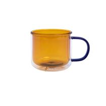 Caneca Dueto Dupla Vidro 250Ml Âmbar Caneca Dueto Dupla Vidro 250Ml Âmbar