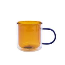 Caneca Dueto Dupla Vidro 350Ml Âmbar Caneca Dueto Dupla Vidro 350Ml Âmbar
