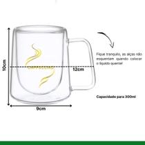 Caneca Dupla Seatt 300Ml 2 Peças