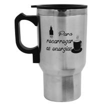 Caneca Elétrica 450ml em Aço Inox Golden Rio