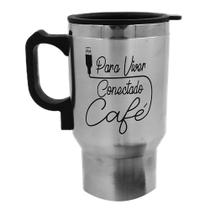 Caneca Elétrica 450ml em Aço Inox Golden Rio