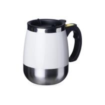 Caneca Elétrica Magnética Automática Mistura Shake Café Chá - Branco - ARN