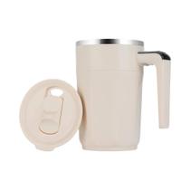 Caneca Elétrica Portátil Com Misturador Automático E Display De Temperatura Para Chá E Leite