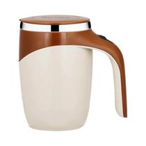 Caneca Elétrica Portátil Recarregável De Aço Inoxidável Com Misturador Automático Para Café E