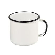 Caneca Em Aço Esmaltado Mãe Ágata Ewel 160Ml - Branco