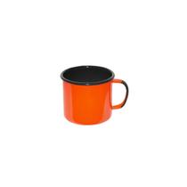 'Caneca Em Aço Esmaltado Mãe Ágata Ewel 70Ml - Laranja