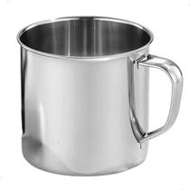 Caneca Em Aço Inox 340ml Resistente Para Café Cozinha Água