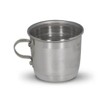 Caneca em alumínio 250ml Polida e escovada