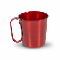 Caneca em alumínio 350ml Vermelho Metálico