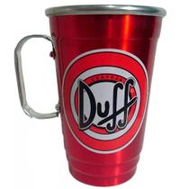 Caneca em Alumínio Térmica de Chopp Vermelha - Cerveja Duff