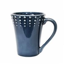 Caneca em Cerâmica Azul com Bolas em Relevo 290ml 2ªL Scalla