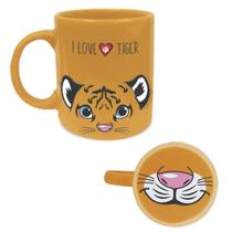 Caneca em Cerâmica Laranja I Love Tiger 320ml - Regina