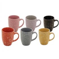 Caneca em Cerâmica Modelo Flocos 295 ml Colors - Lyor