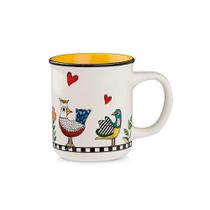 Caneca em New Bone China Egan Cocoricò 380ml Amarelo: Design Italiano e Porcelana de Luxo