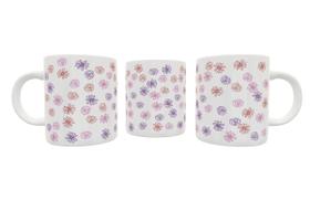 Caneca em Polímero Misto Floral Caneca em Polímero Misto Floral