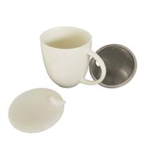 Caneca em porcelana com tampa e infusor Caneca em porcelana com tampa e infusor