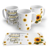 Caneca Em Porcelana Girassol-325ML