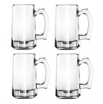 Caneca em Vidro Temperado Chopp Cerveja Congelável 360 Ml