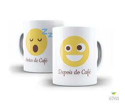 Caneca Emoji, Antes do café, depois do café