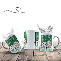 Caneca Engraçada A Prova Vai Ser Em Dupla Você E Deus Com Caixa De Presente