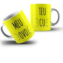 Caneca Engraçada Meu Ovo Amarela Meme - MEGA OFERTA!