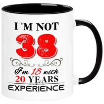 Caneca ERYUWOZA 1986 38th Birthday 325ml para mulheres e homens Caneca ERYUWOZA 1986 38th Birthday 325ml para mulheres e homens