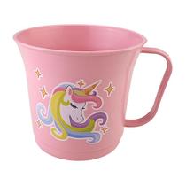 Caneca Escolar de 270ml Decorada Rosa