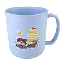 Caneca Escolar de 400ml Decorada Azul