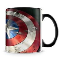 Caneca Escudo Capitão América - Presente Perfeito para Fãs da Marvel