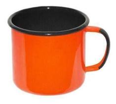 Caneca Esmaltada 10 0.600ML Laranja Ewel