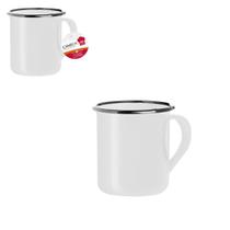 Caneca Esmaltada 80ml Art House