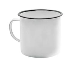 Caneca Esmaltada Branca