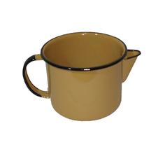 Caneca esmaltada c/bico 1 litro - Marrom